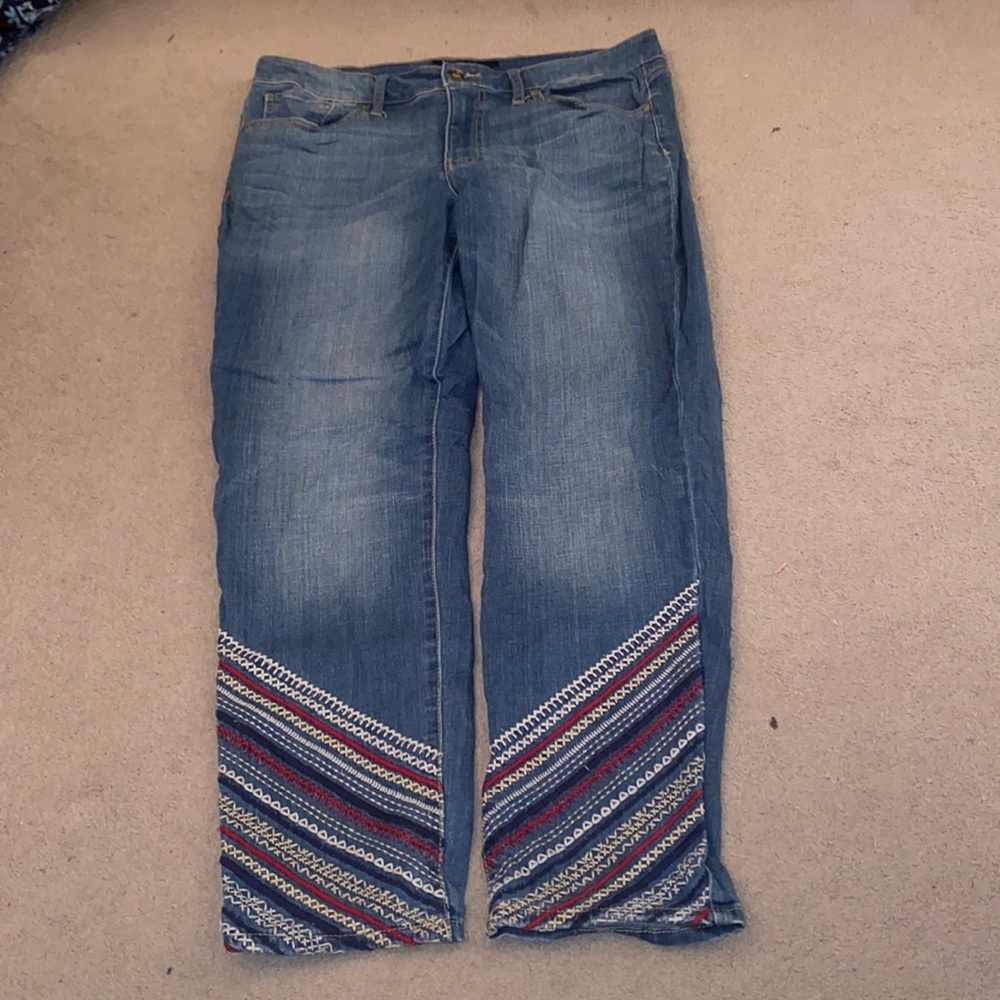Tommy Hilfiger Embroidered jean size 12